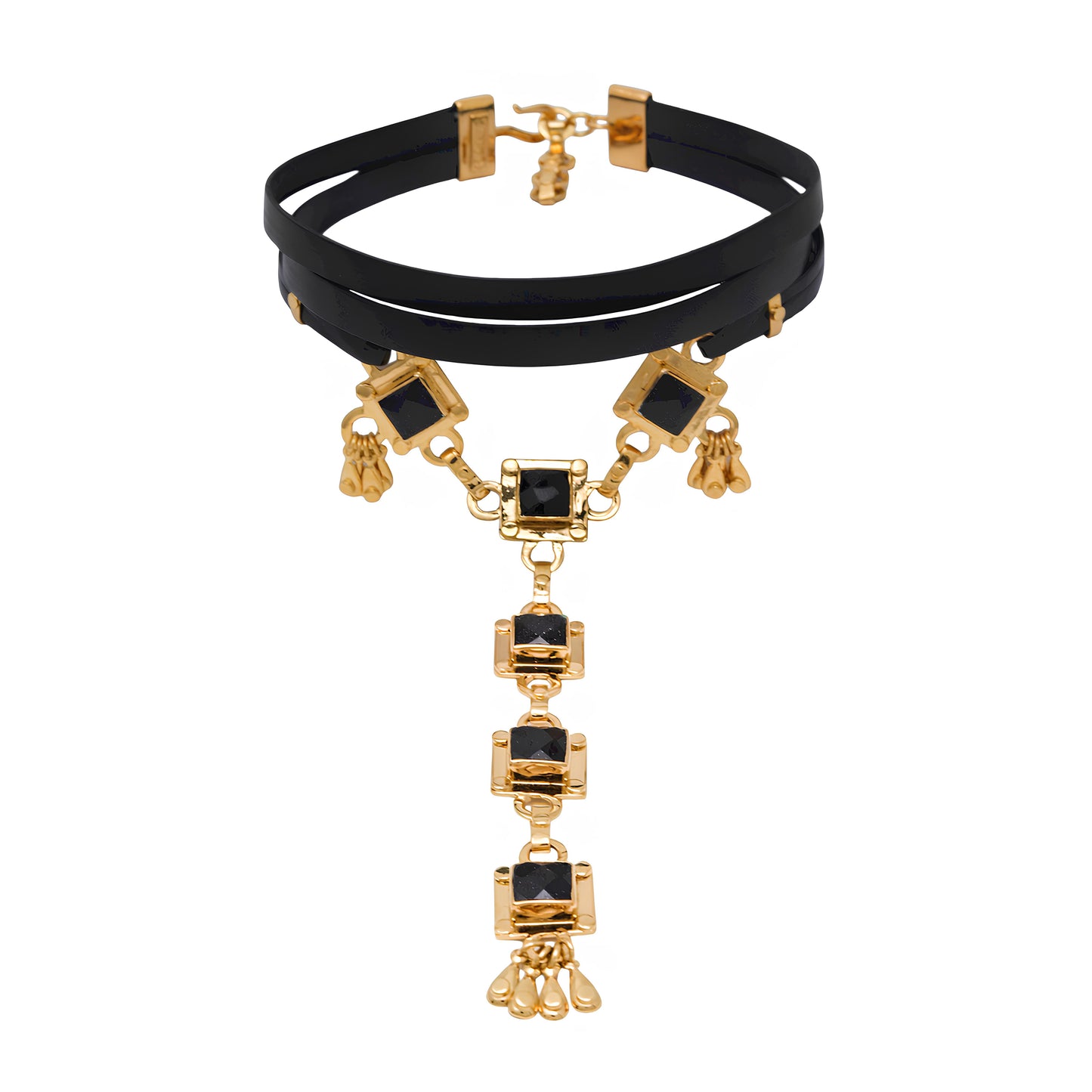 Aurora Leather Choker Quartz