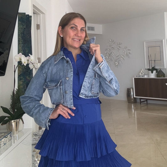 Chaqueta torerita con bolsillo