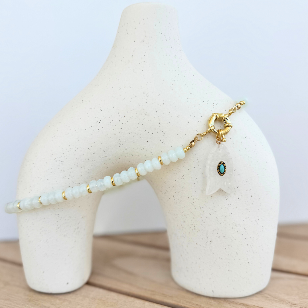 Charm Pez piedras naturales