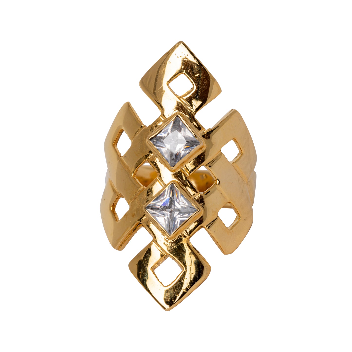 Curved Endless Knot Ring