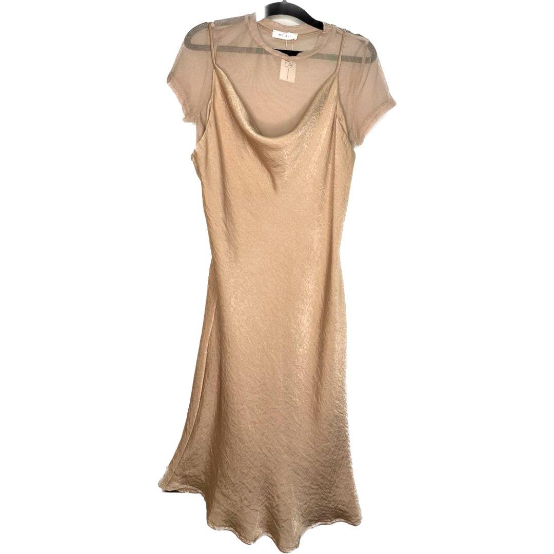 Short dress with mesh