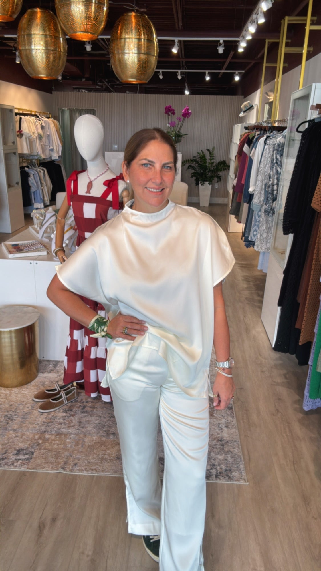Blusa de seda