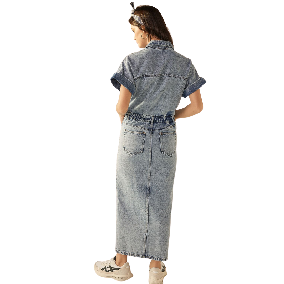 Long jean dress