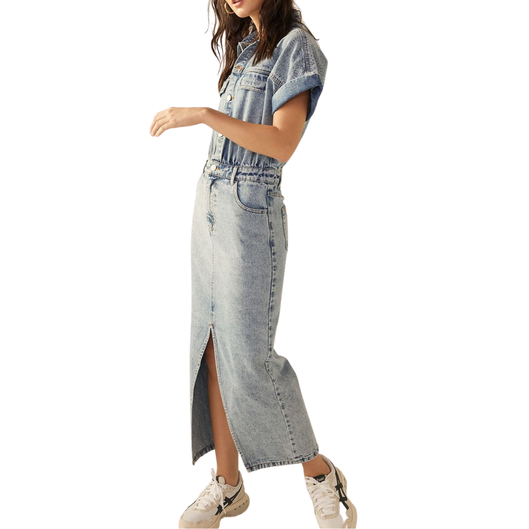 Long jean dress