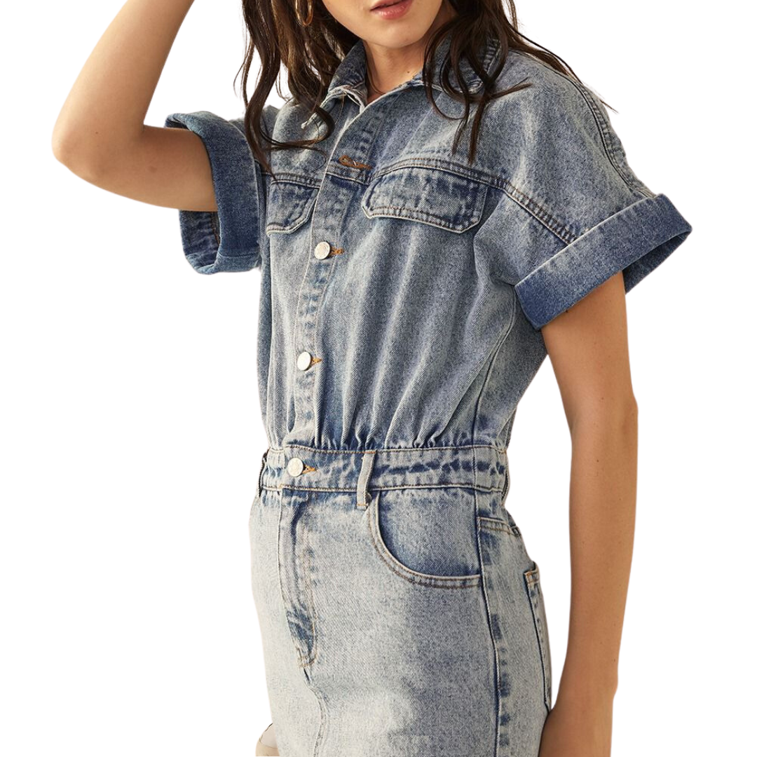 Long jean dress