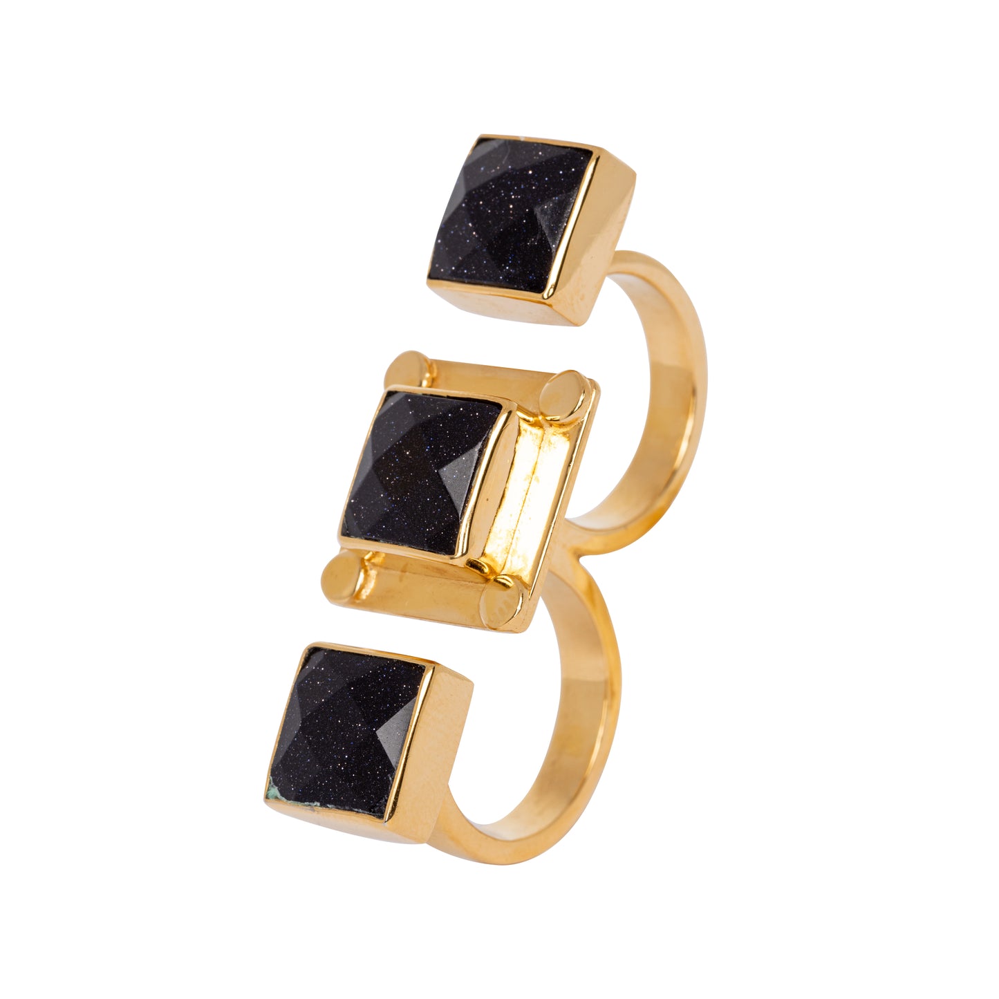 Small Aurora Triple Ring Quartz