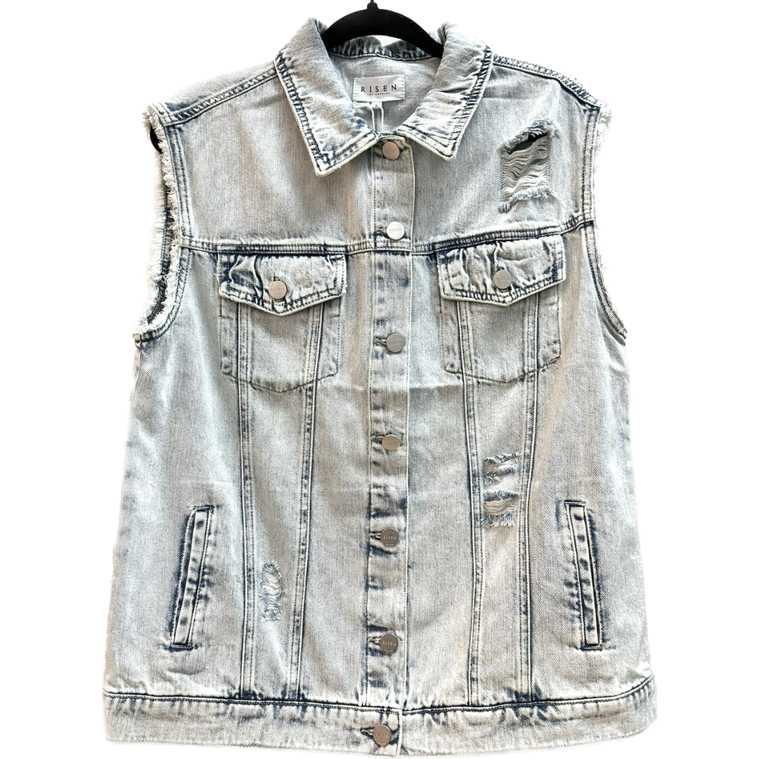 Chaleco de jeans oversized