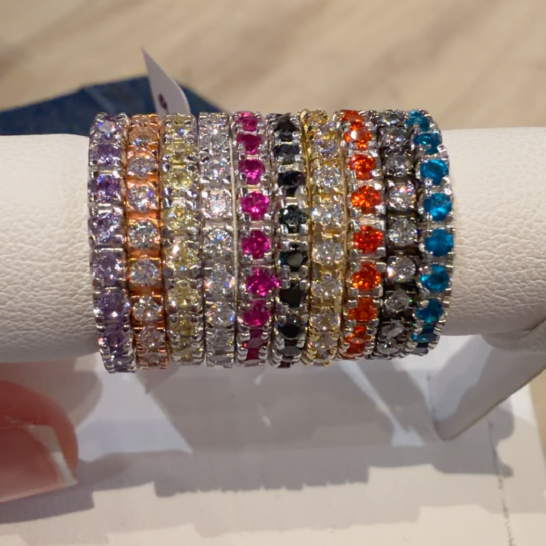 Anillos de zirconia talla 6