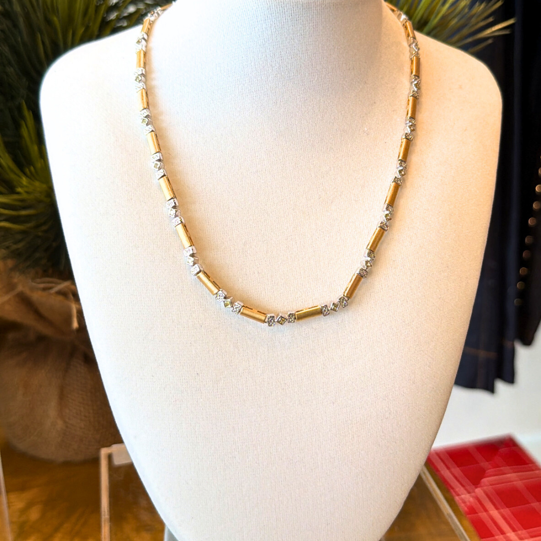 Collares dorados con piedras Semi Preciosas