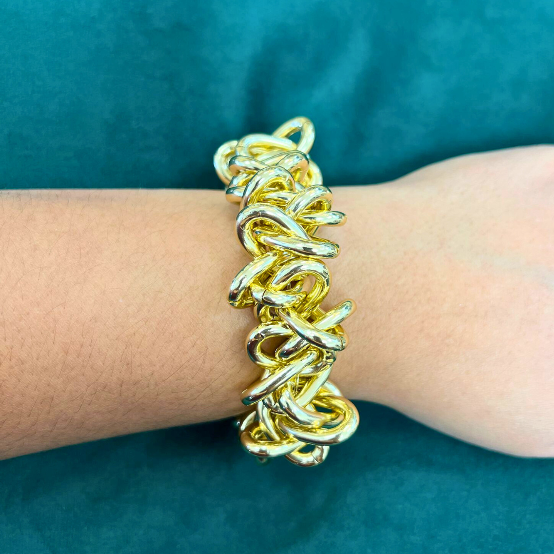 Pulsera de pañuelo y cadena