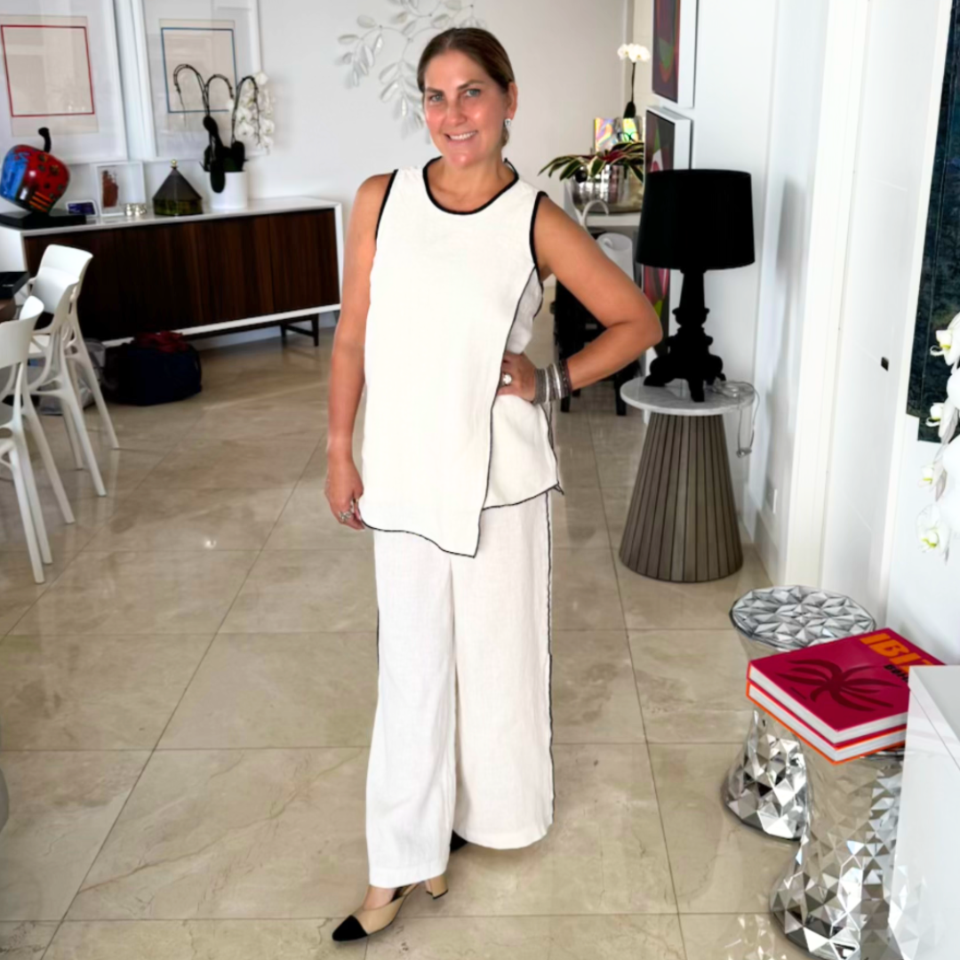 Set de camisa y pantalón de lino