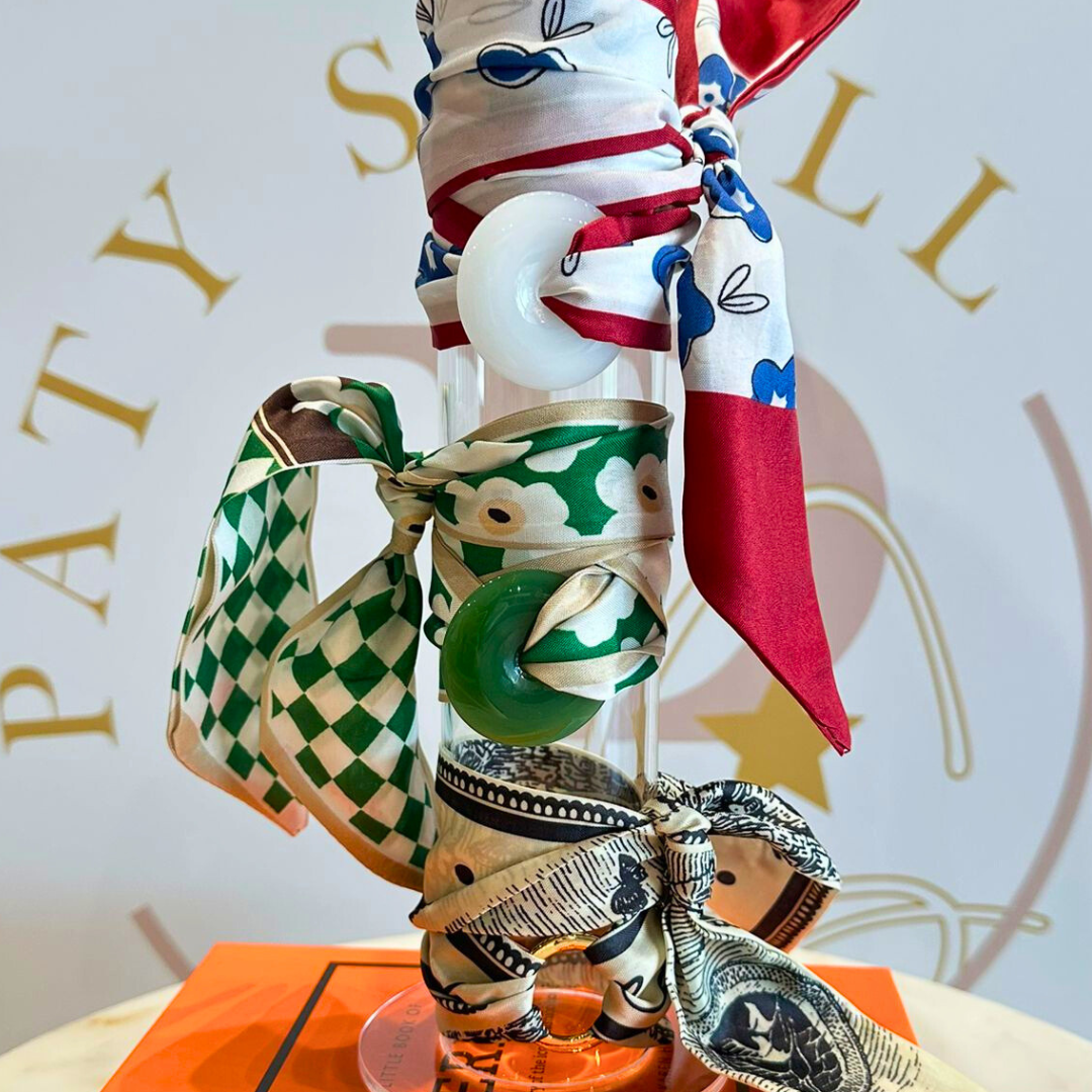 Pulsera de seda tonos Amarillos