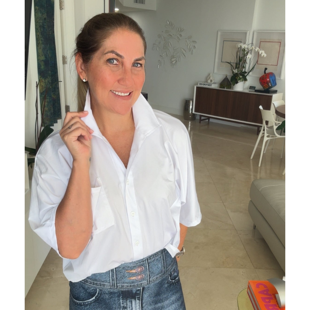 Camisa unicolor oversized