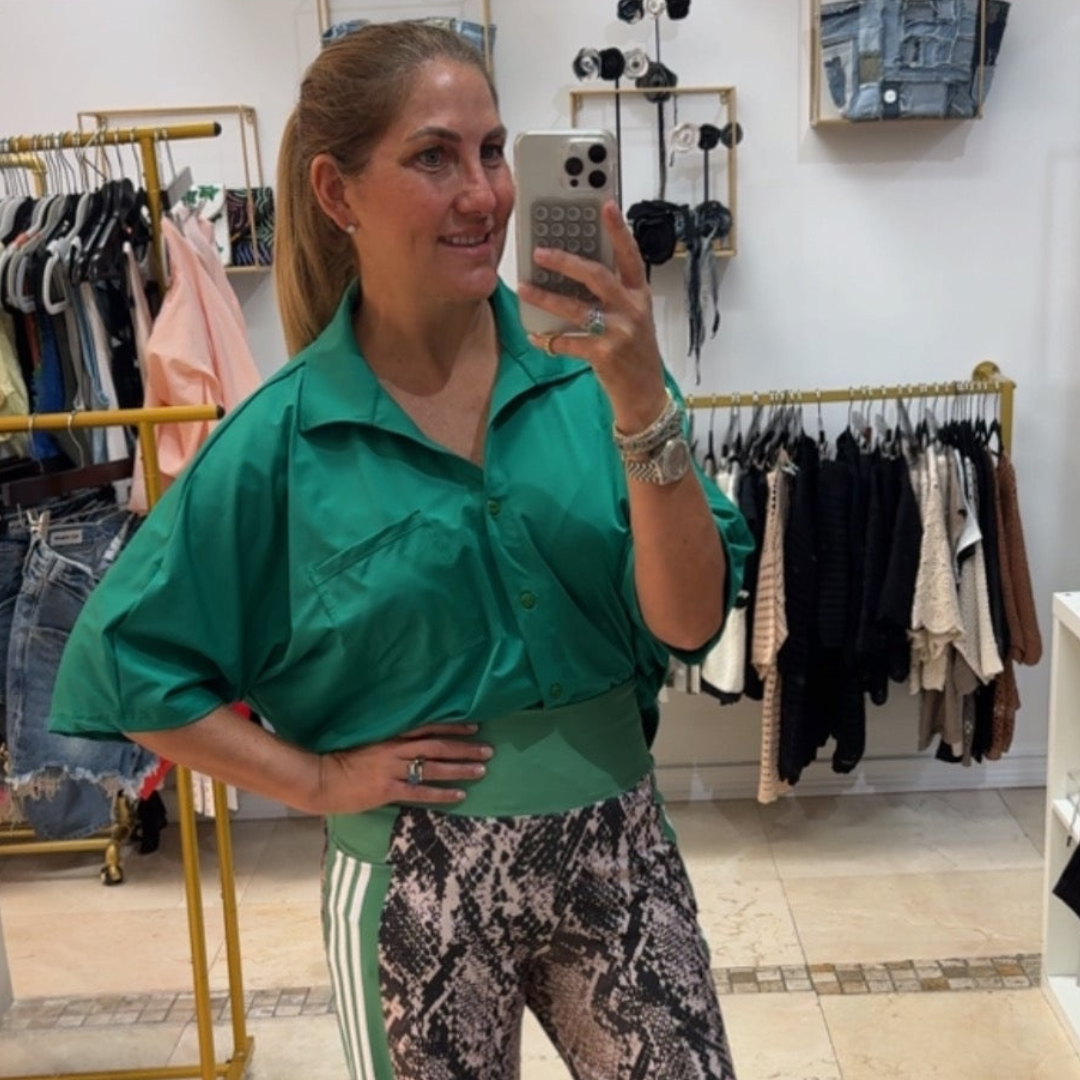 Camisa unicolor oversized