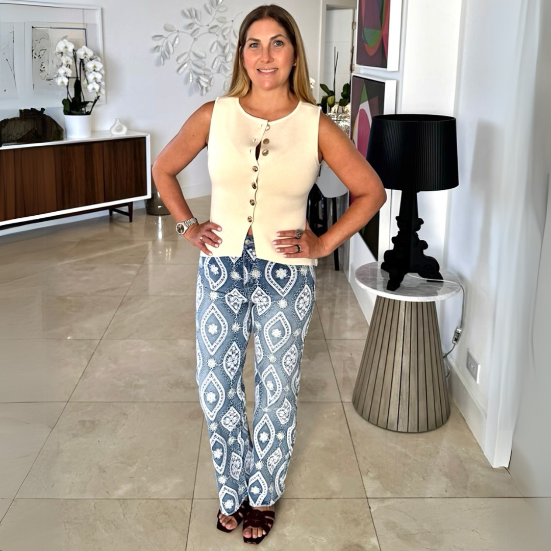 Jeans bordados