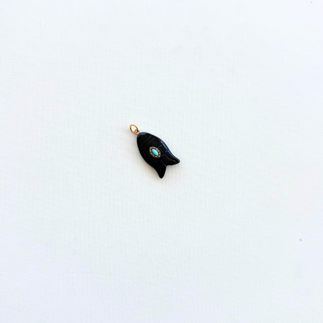 Charm Pez piedras naturales