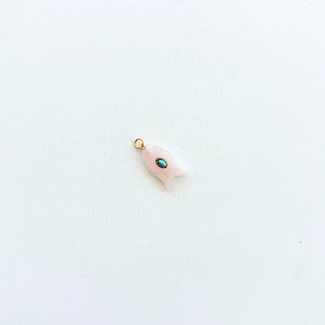 Charm Pez piedras naturales