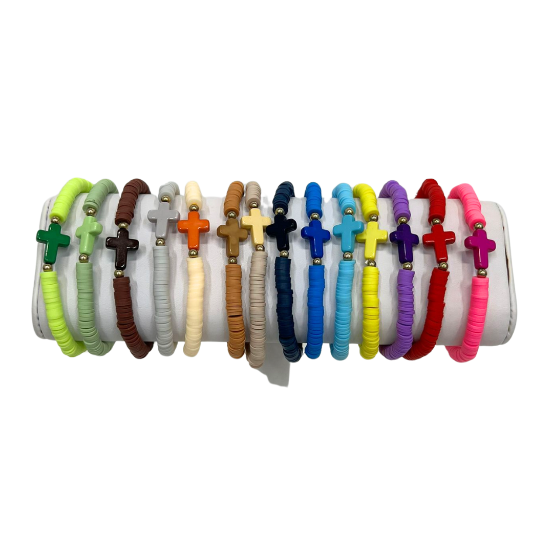 Puca bracelet with cross