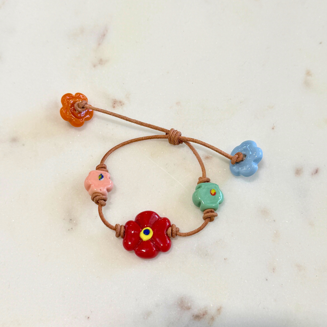 Pulsera flores grandes