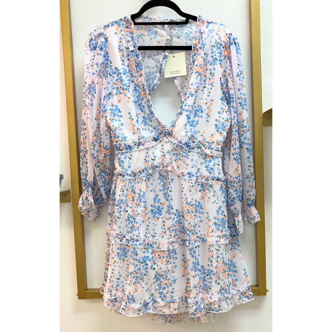 Long sleeve flower dress