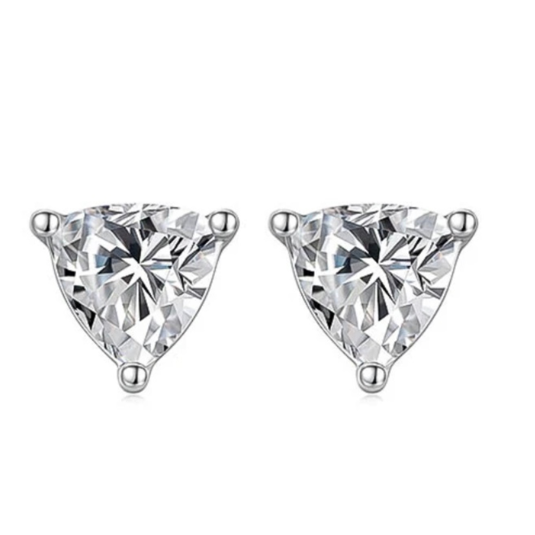 Trillion Earrings 1ct