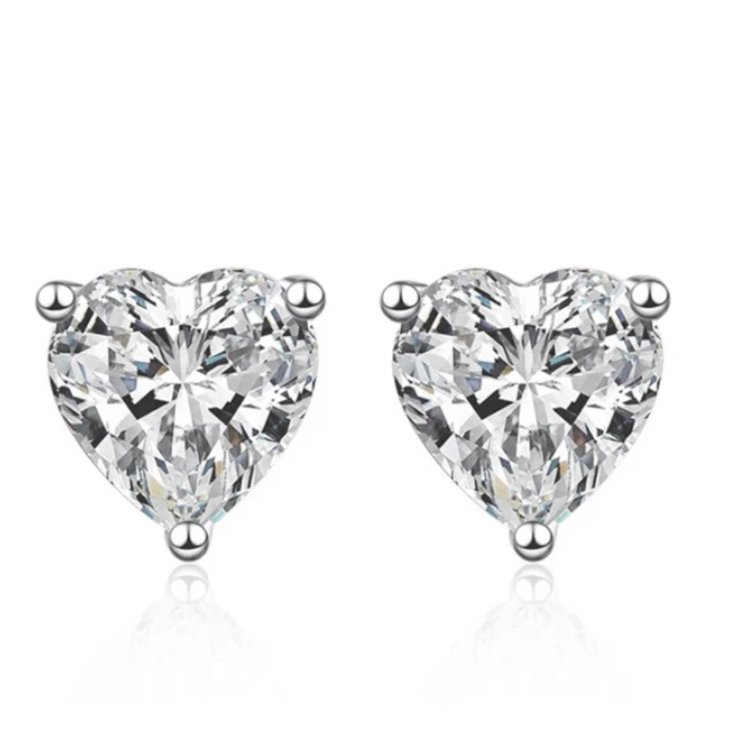 Cuore Earrings 1ct
