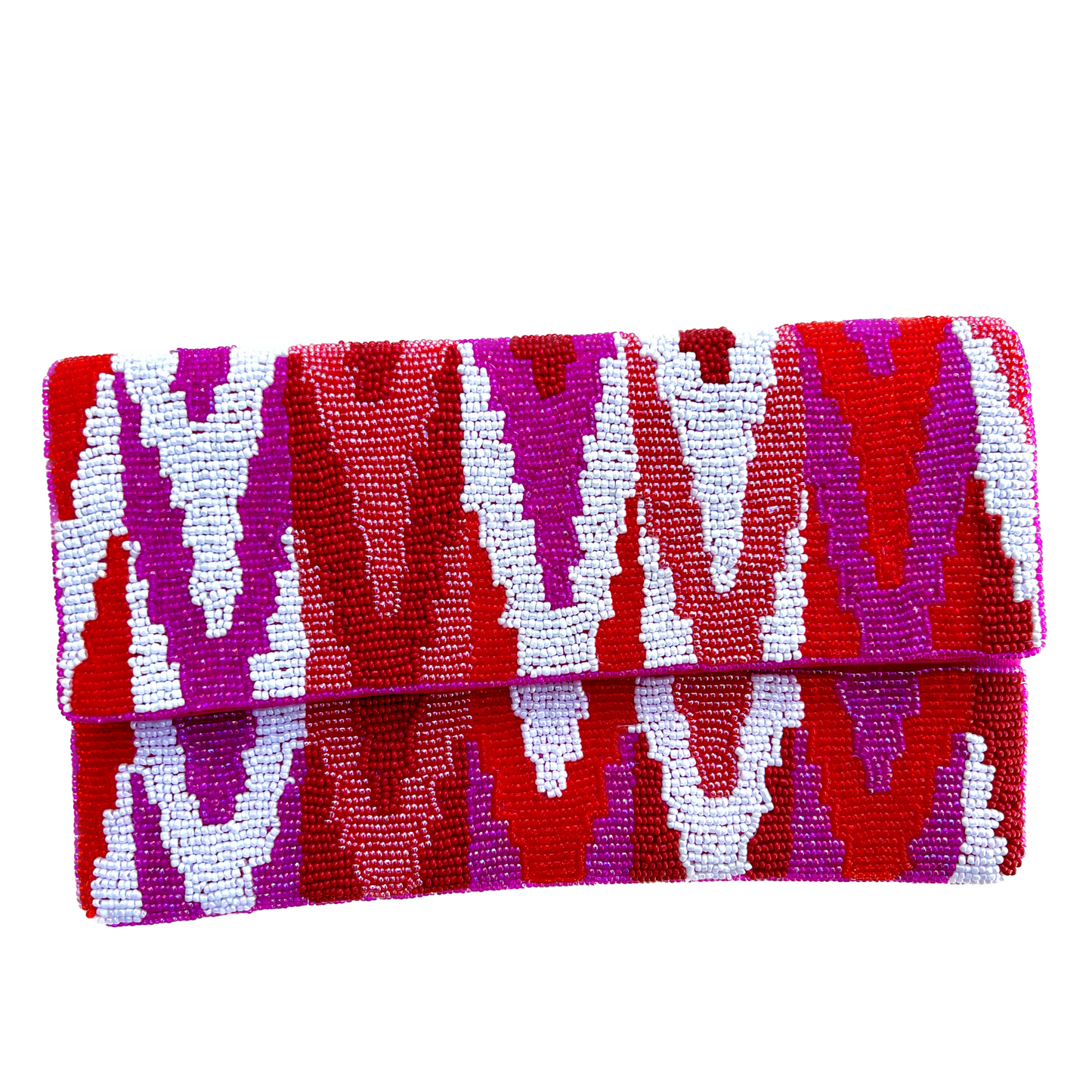 Carteras tipo sobre de tela con pedrería