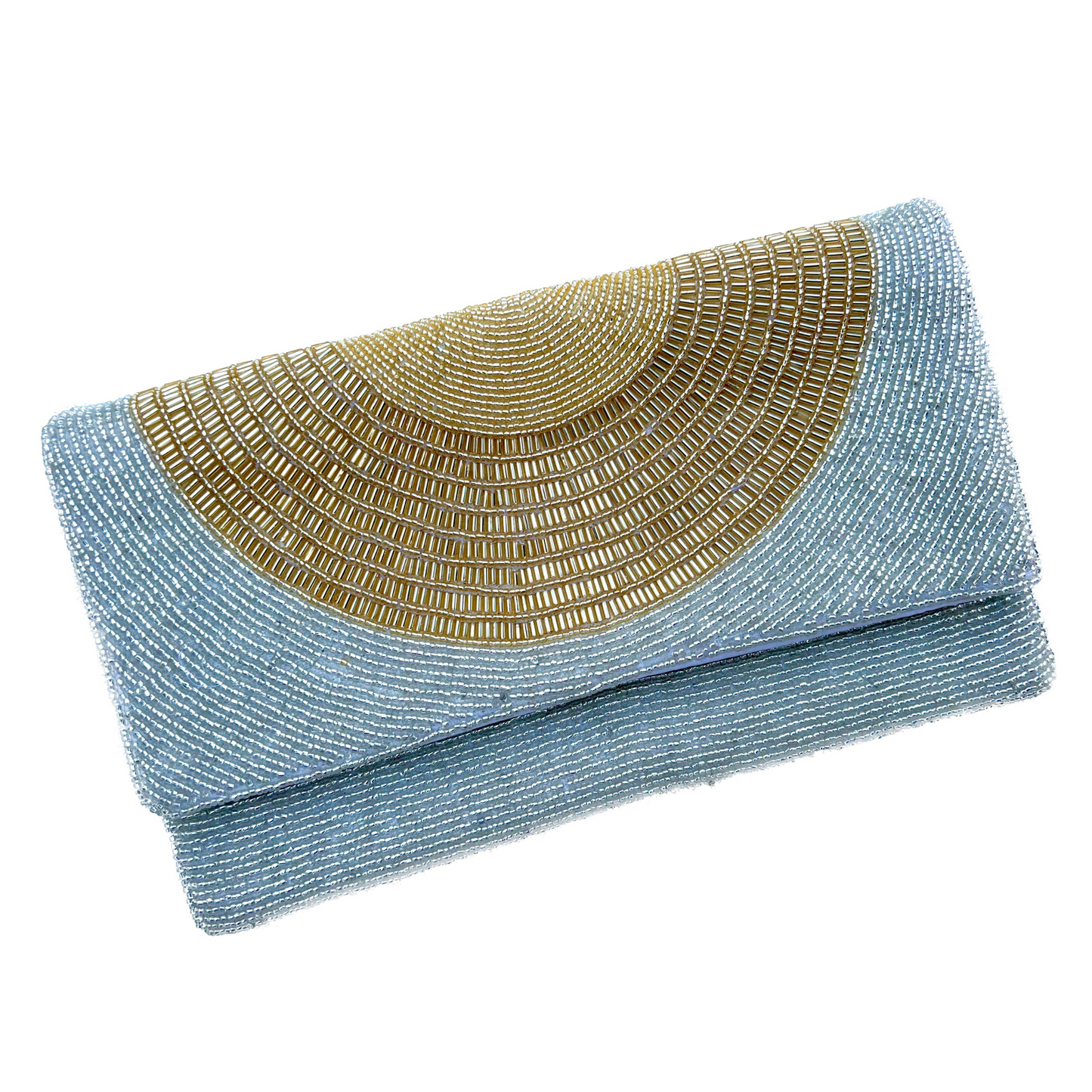 Carteras tipo sobre de tela con pedrería