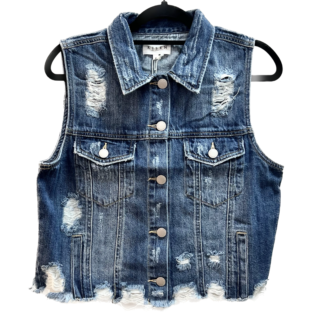 Chaleco de jeans