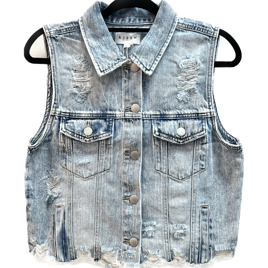 Chaleco de jeans