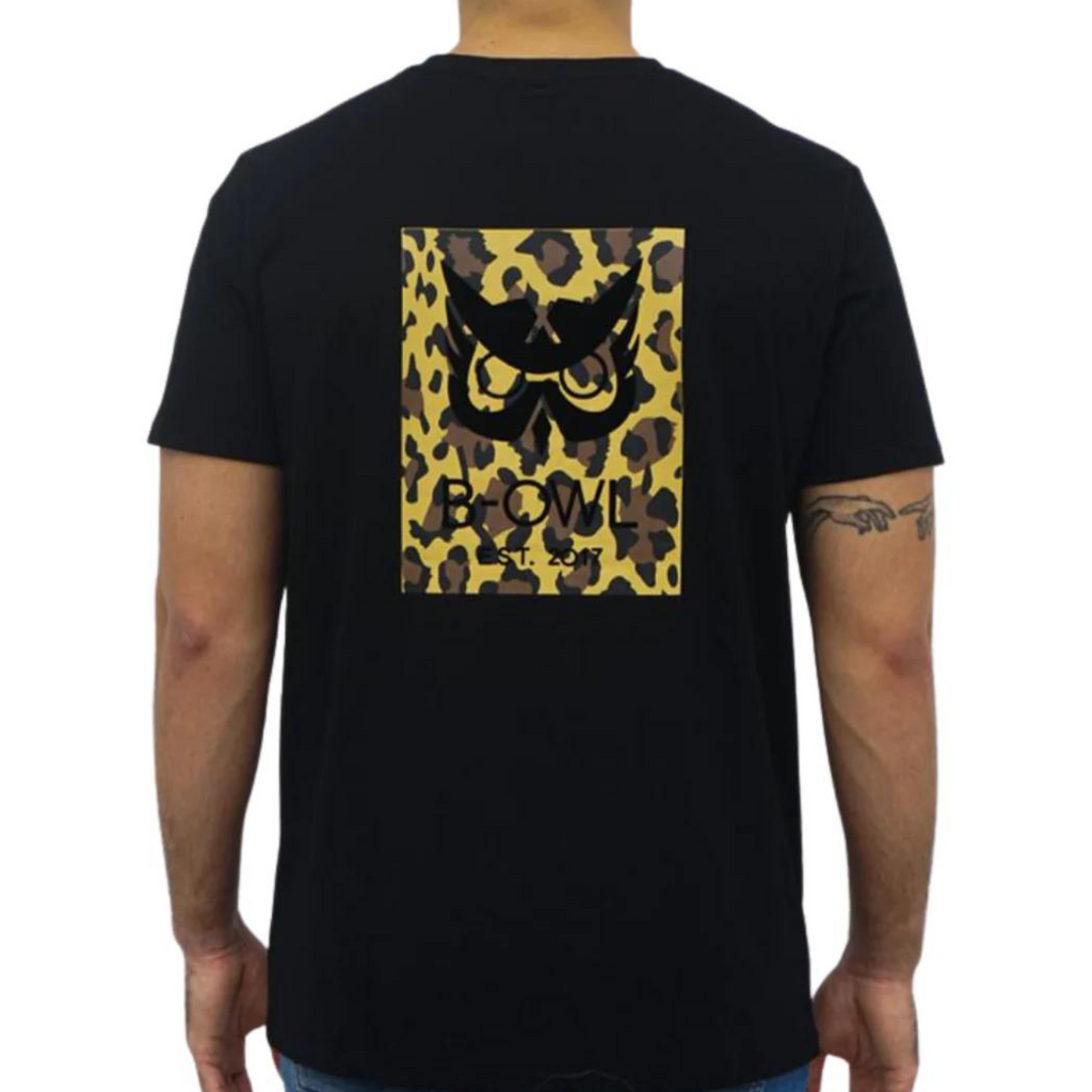 T-Shirt Black Leopard