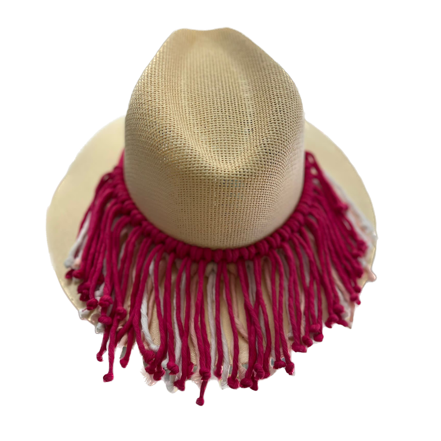 Sombrero con cordones