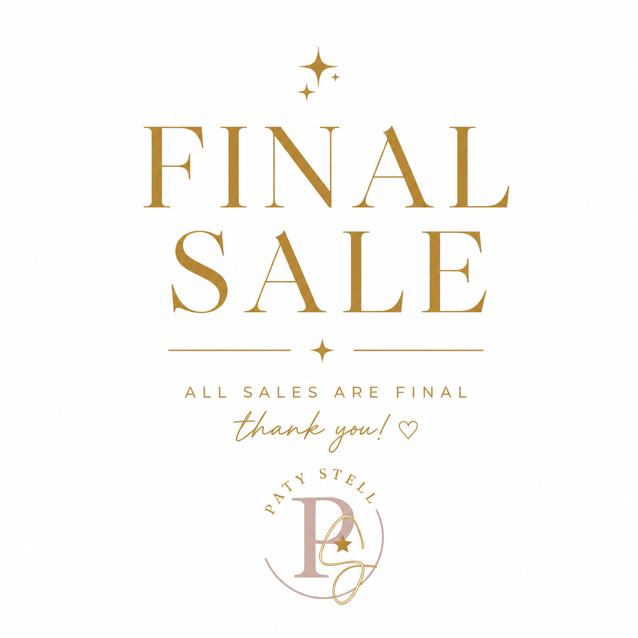FINAL SALE
