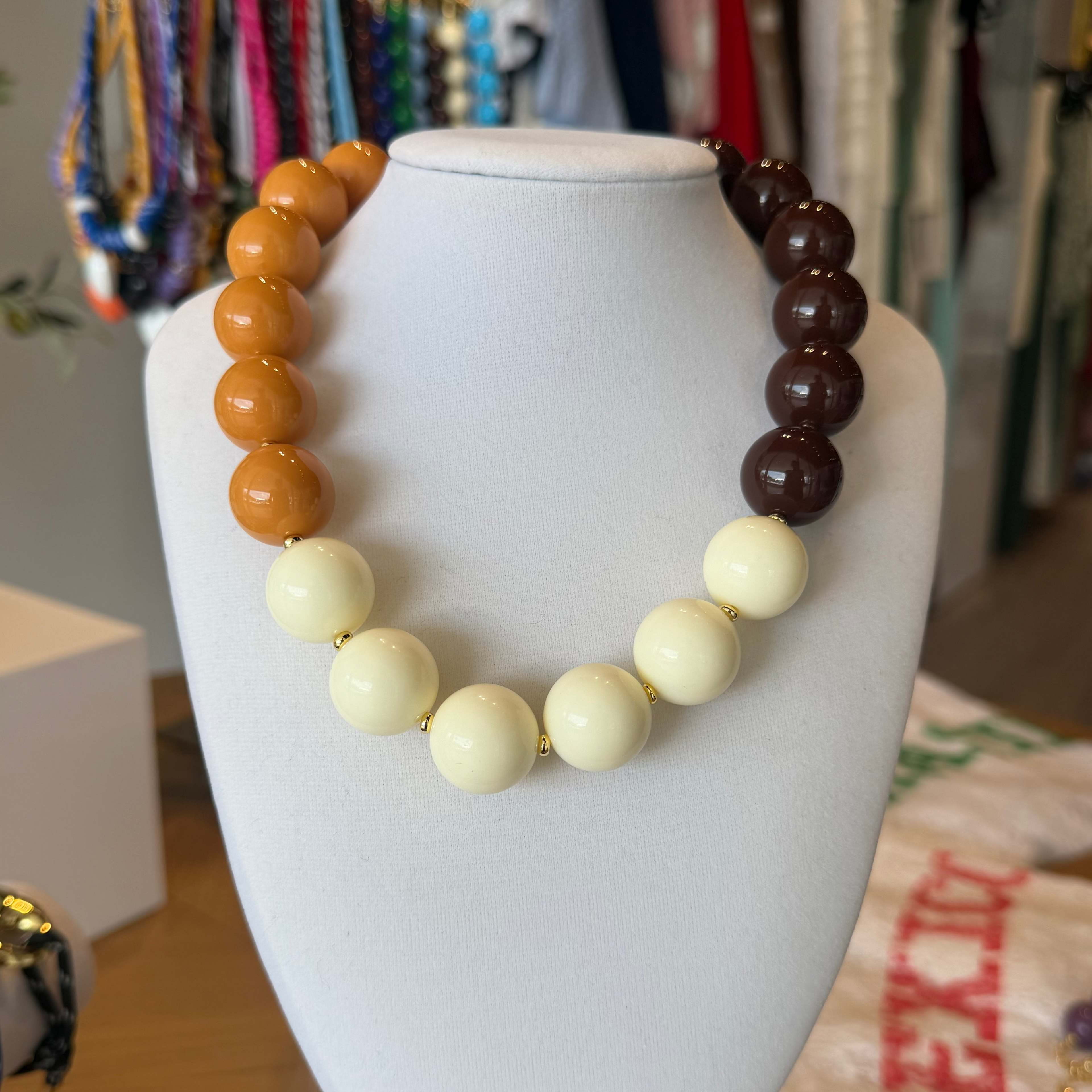 Candy Bead Necklace Triple