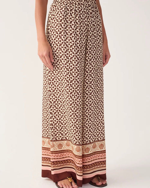 Beige Solsticio Wide-leg Pant
