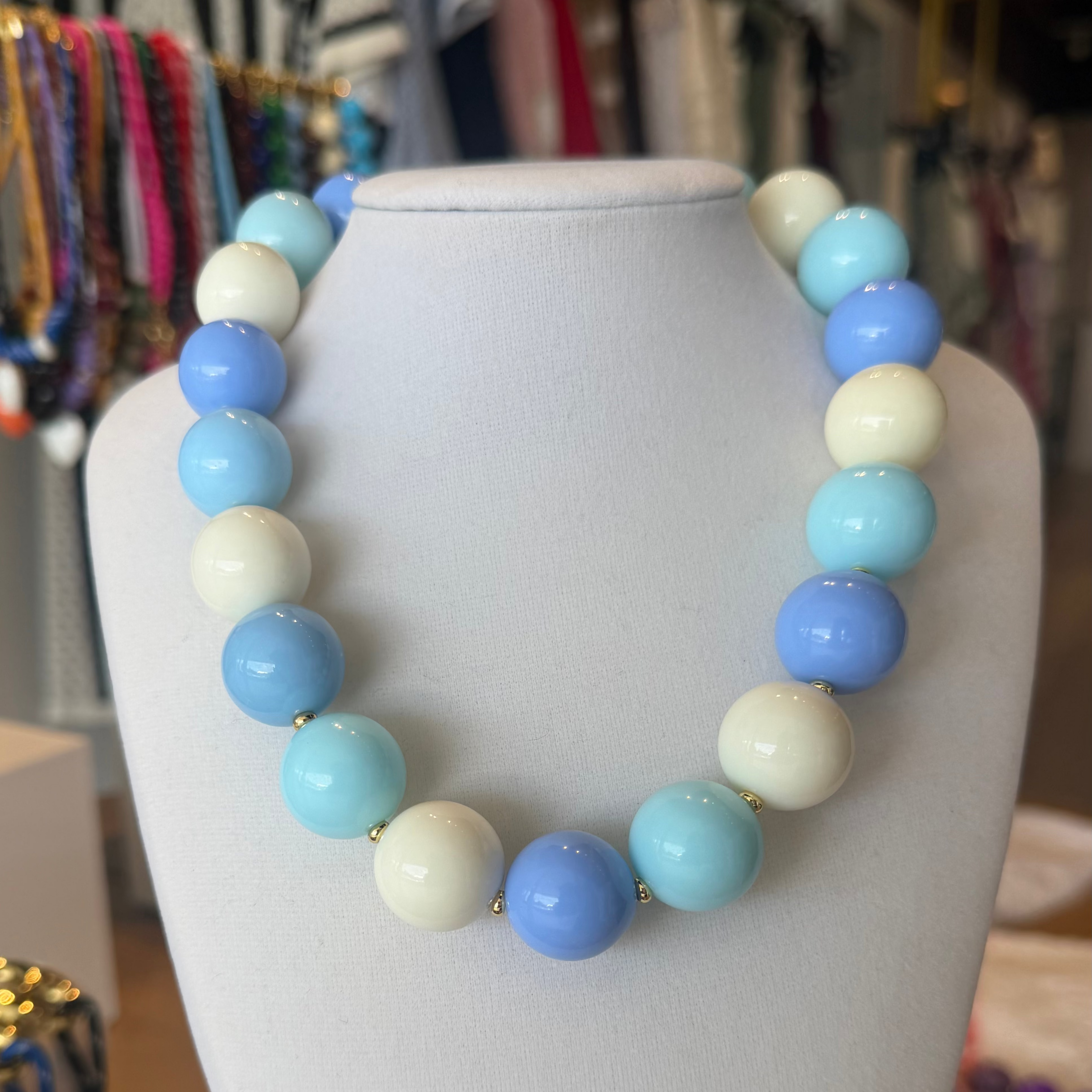 Candy Bead Necklace Triple