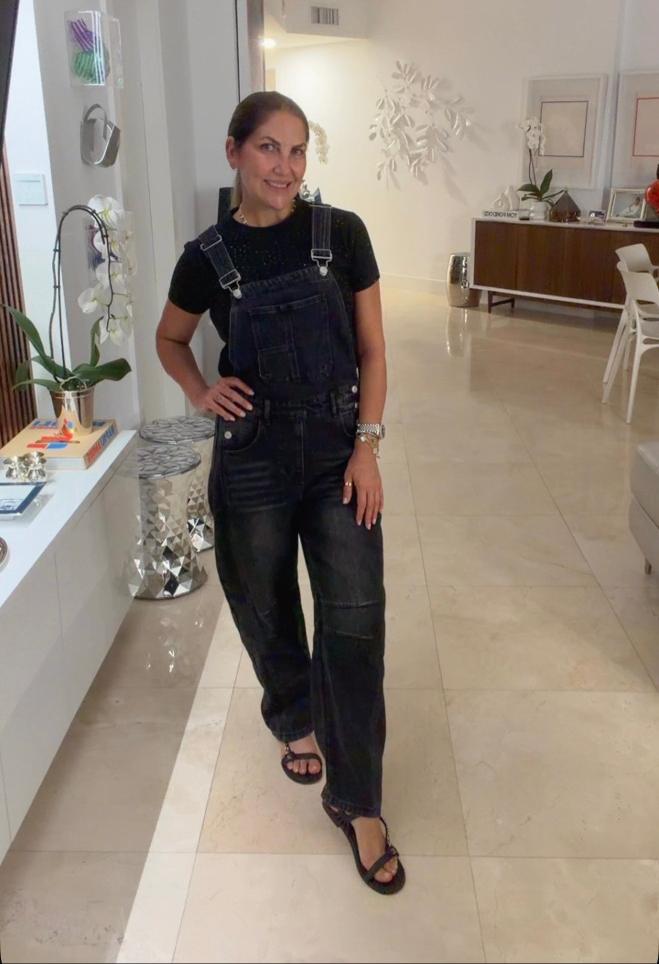 Barrel Denim Overalls