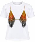 Beaded Bralette Statement Tee | PS Showroom