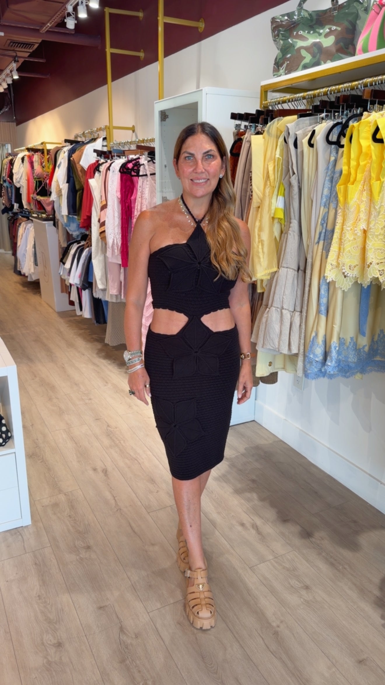 Bloom Cutout Midi Dress | PS Showroom