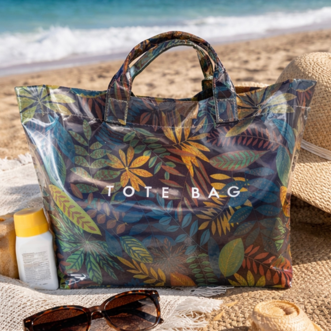 The Azure Coast Oversized Striped Tote | PS Showroom