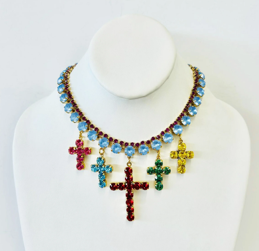 Cassidy Necklace in Rainbow