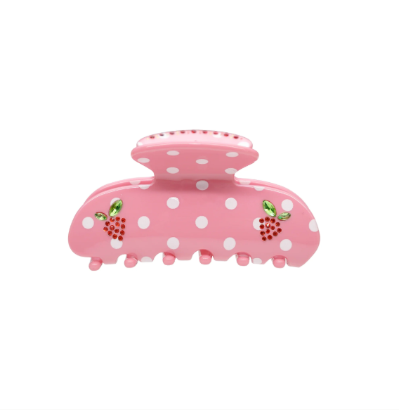 Sweetheart Clip in Lychee Berry Dot