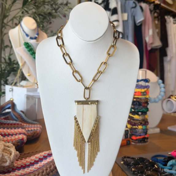 Boho Fringe Statement Necklace