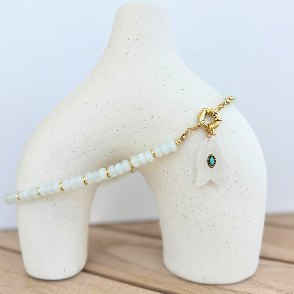Charm Pez piedras naturales