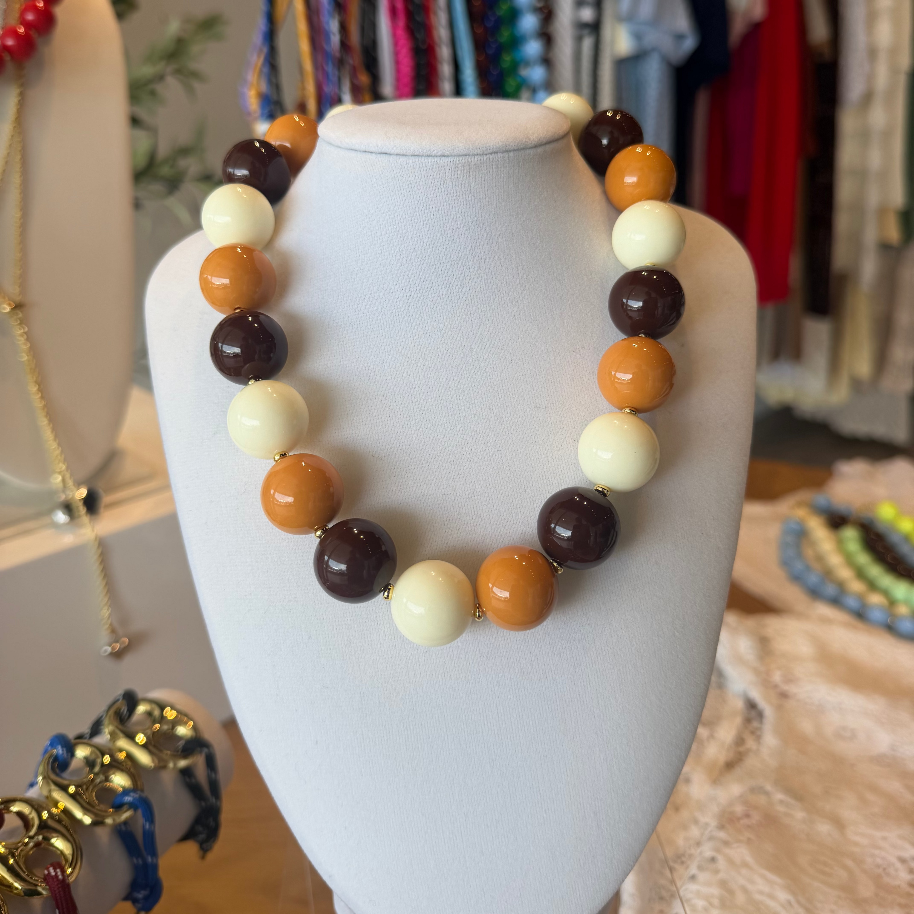 Candy Bead Necklace Triple