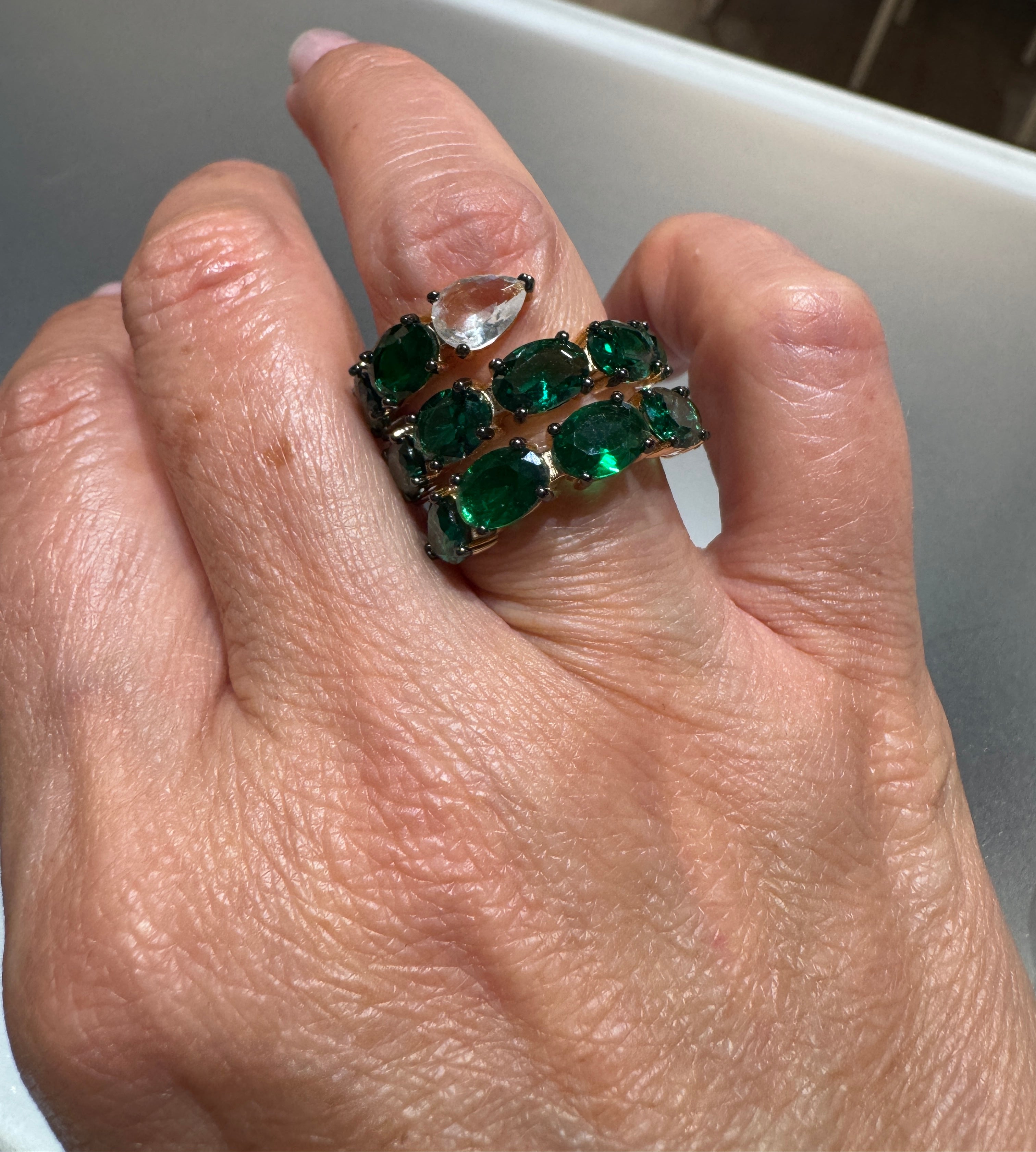 Anillo de piedras semi preciosas