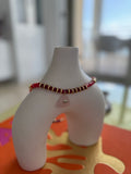 Collares de piedras naturales rosados