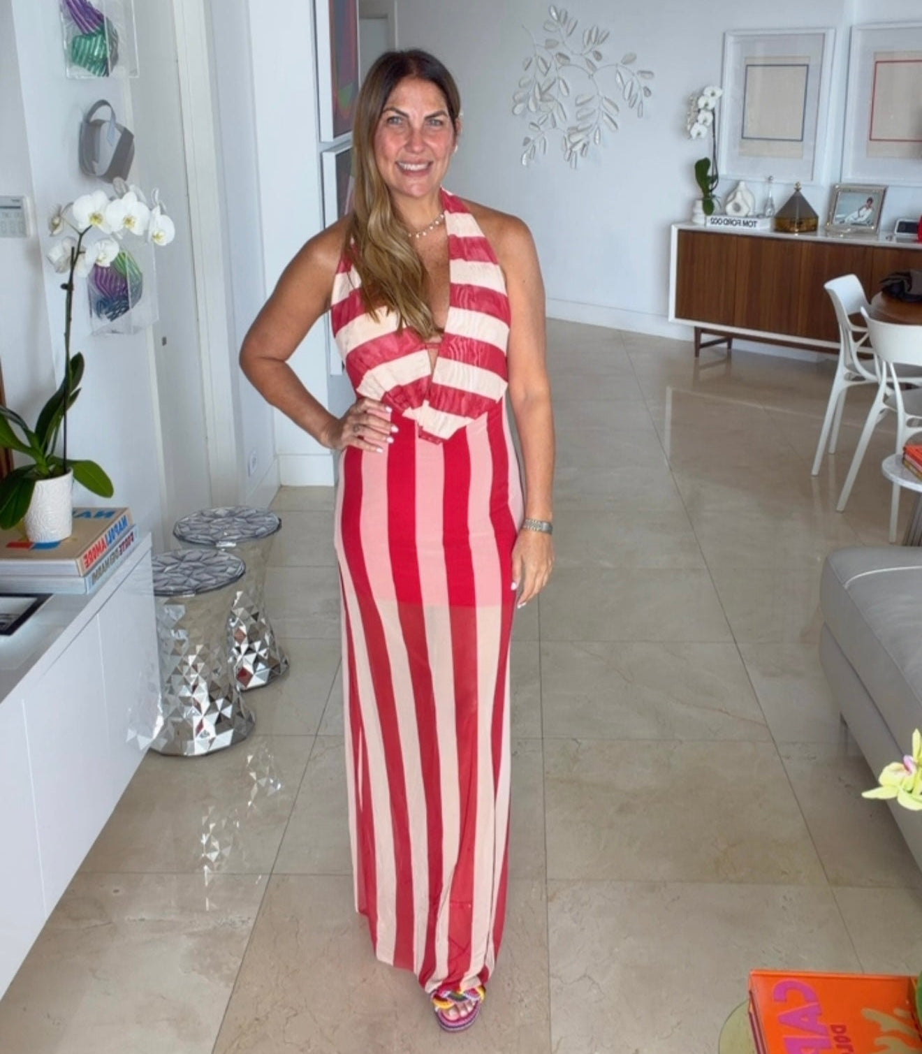 Milano Muse Mesh Maxi Dress