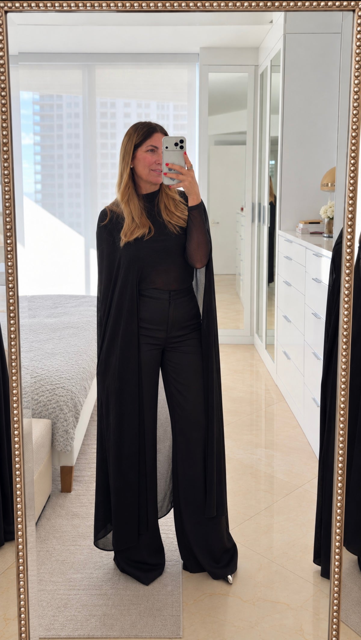 Midnight Flow Cape Top