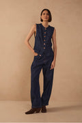 Madison Denim Vest Set
